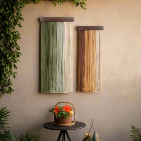 Gradient Flow – 2-Piece Boho Macrame Wall Art Set - Art Wall Melbourne