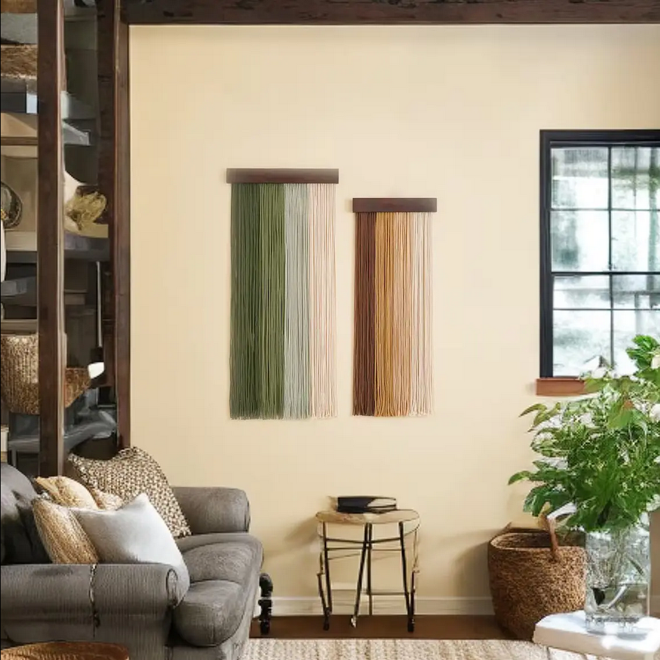 Gradient Flow – 2-Piece Boho Macrame Wall Art Set - Art Wall Melbourne