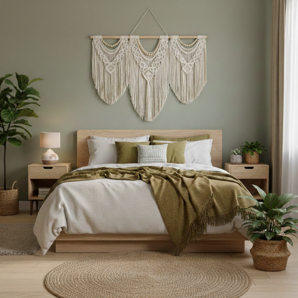 Handwoven Extra Large Cotton Macrame Wall Hanging - Art Wall Melbourne