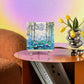 Impressionist Lotus DIY Textured Canvas Painting Kit – With Quartz Sand & Mini Easel - Art Wall Melbourne