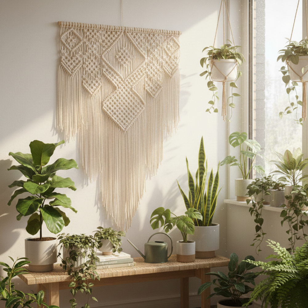 Large Boho Macrame Wall Hanging Handwoven Art Tapestry - Art Wall Melbourne