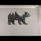 Majestic Bear with Forest Metal Wall Art - Art Wall Melbourne