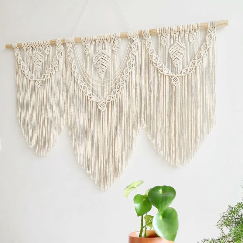 Moonfall Weave – Handcrafted Triple Macrame Wall Hanging - Art Wall Melbourne