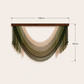 Olive Cascade Fibre Wall Art – Handwoven Layered Macramé Statement Hanging (100cm x 60cm)