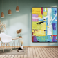 Painted Rhythm – Bold Geometric Abstract Oil Painting Artwork - Art Wall Melbourne