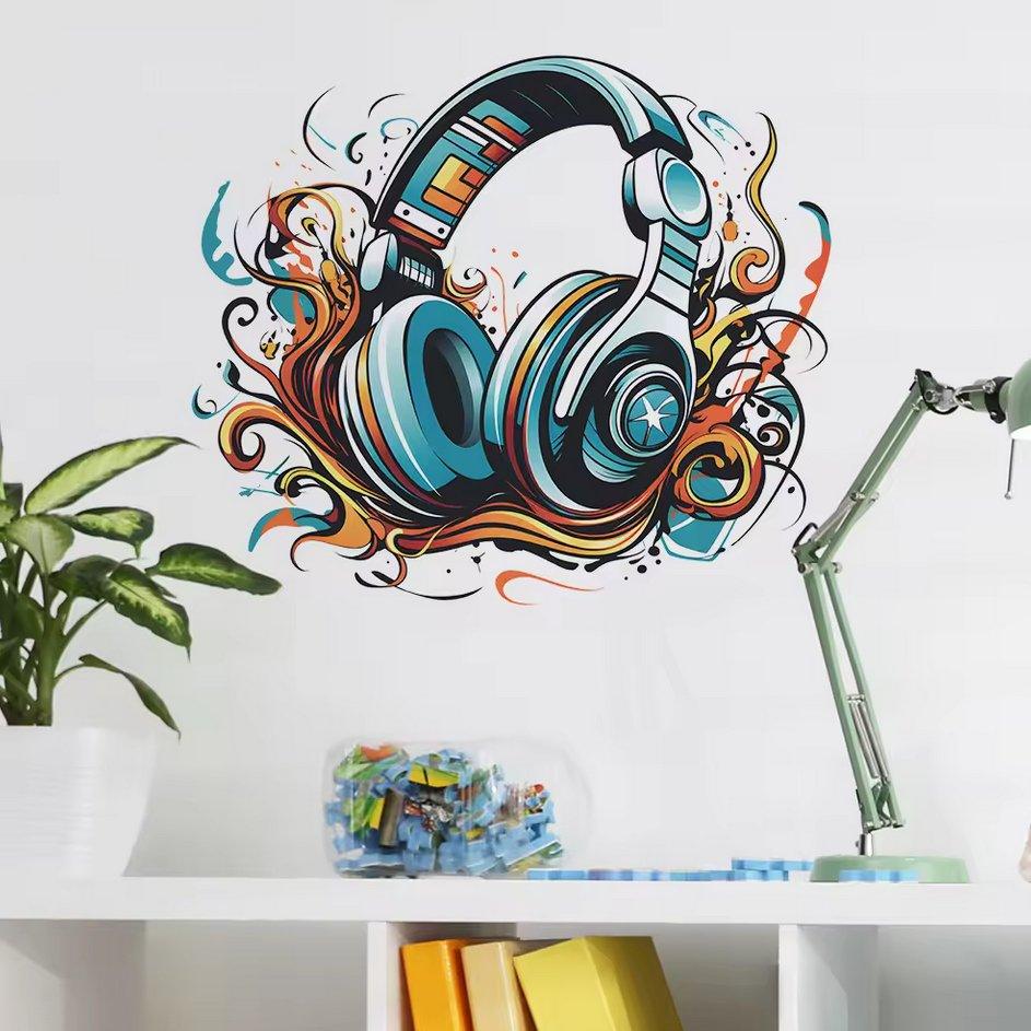 Playful Beats Headphone Decal - Fansee Australia