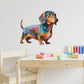 Playful Pups Dachshund Wall Stickers - Fansee Australia