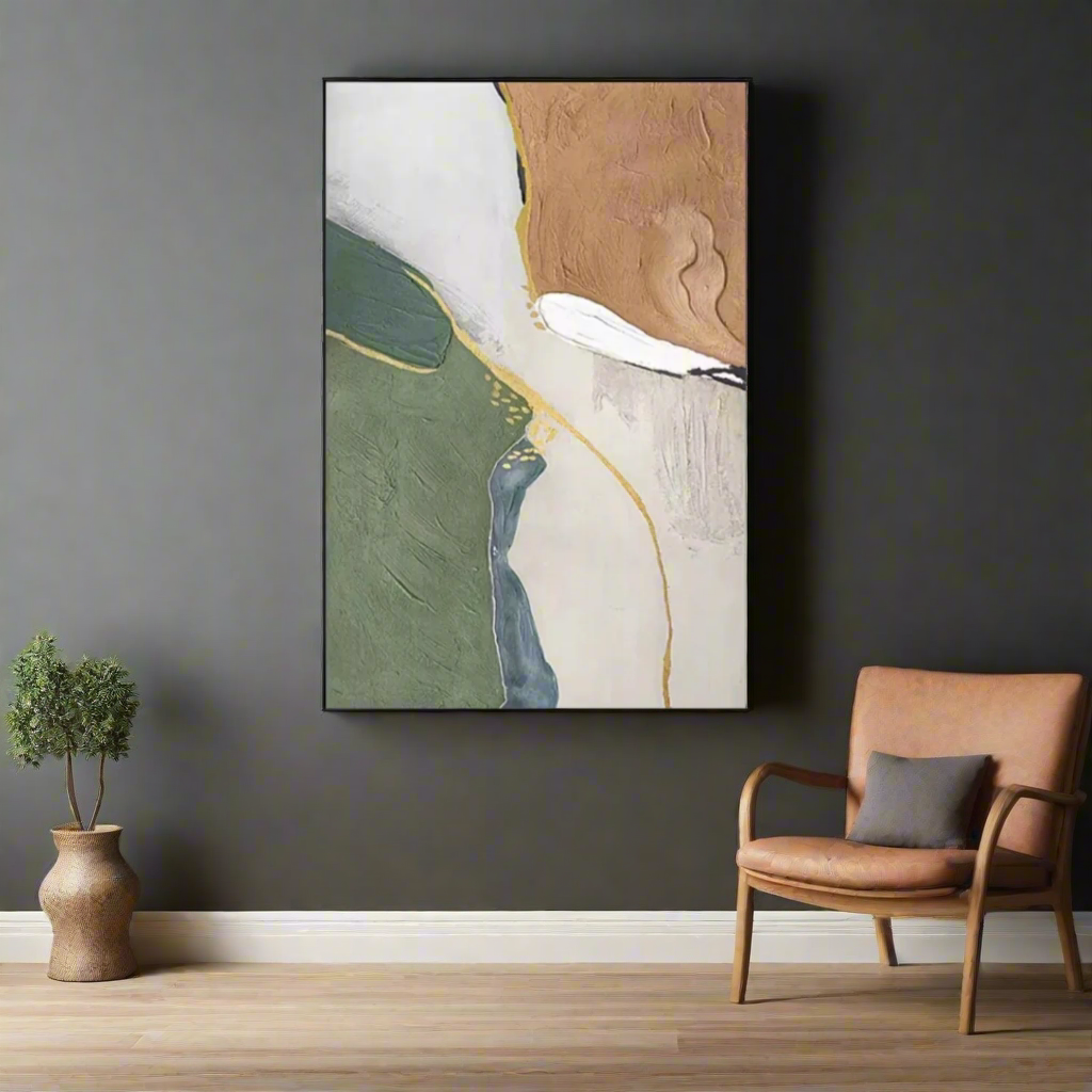 PureEssence: Minimalist Modern Abstract Oil Painting - Art Wall Melbourne