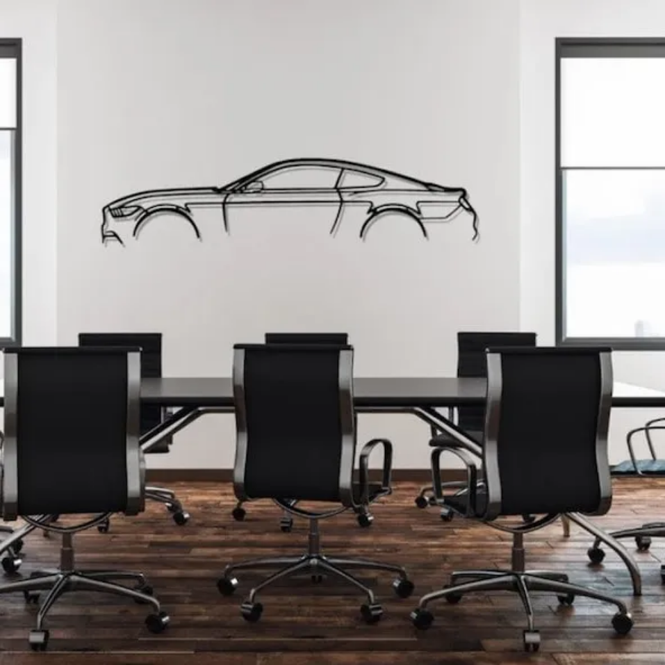 Racer’s Dream Car Silhouette Metal Wall Art - Art Wall Melbourne