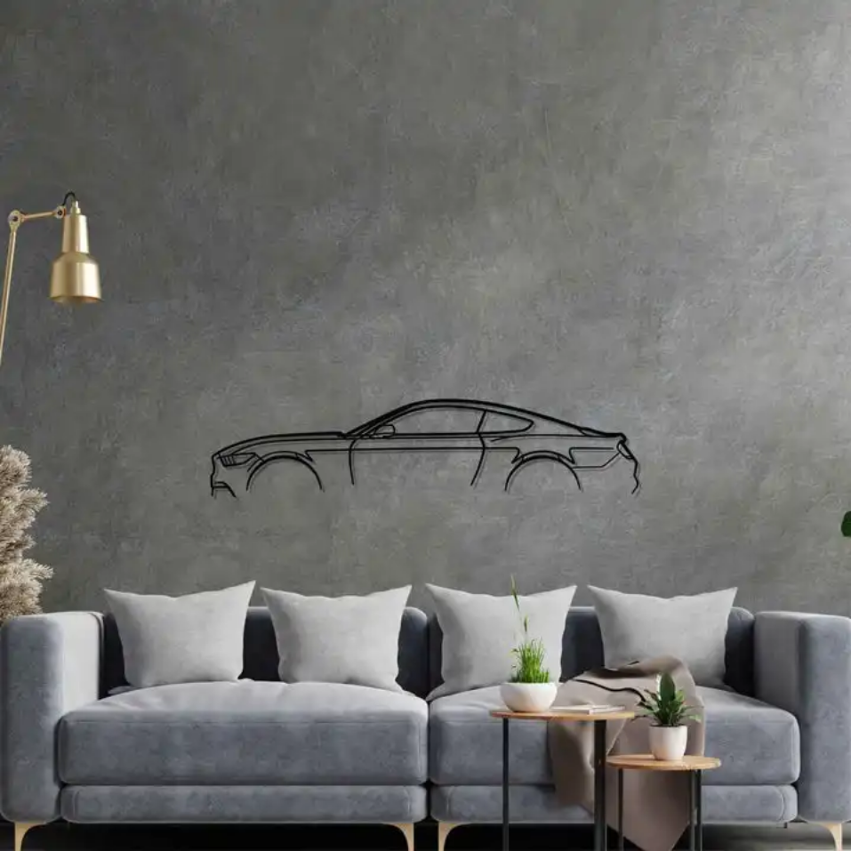 Racer’s Dream Car Silhouette Metal Wall Art - Art Wall Melbourne