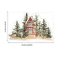 Red House & Fir Tree Double - Sided Static Cling Window Film Christmas Sticker - Fansee Australia