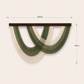 Sage Arc Fibre Wall Art – Oversized Handwoven Macramé Statement Hanging (100cm x 70cm)