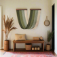 Sage Drift – Adjustable Boho Macrame Wall Art with Wooden Mounts - Art Wall Melbourne