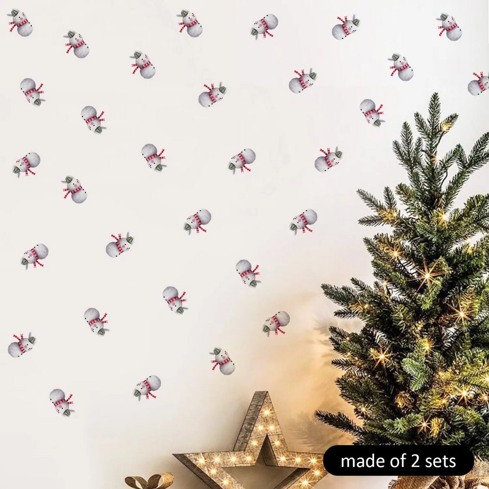 Snow Hare Christmas Wall Stickers - Fansee Australia