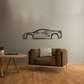 Speed Icon Car Silhouette Metal Wall Art - Art Wall Melbourne