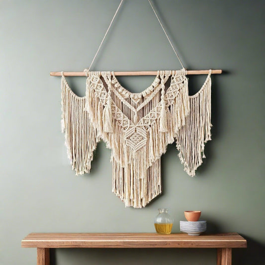 Stunning Macrame Wall Hanging Cotton Wall Art - artwallmelbourne