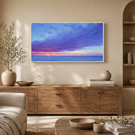 Sunset Wave Escape – Panoramic Seascape Canvas Wall Art (70x100cm) - Art Wall Melbourne