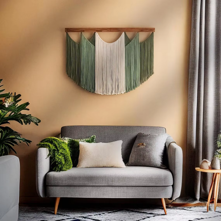 The Forest Arch Macrame Tapestry: Large Half-Circle Wall Hanging - Art Wall Melbourne