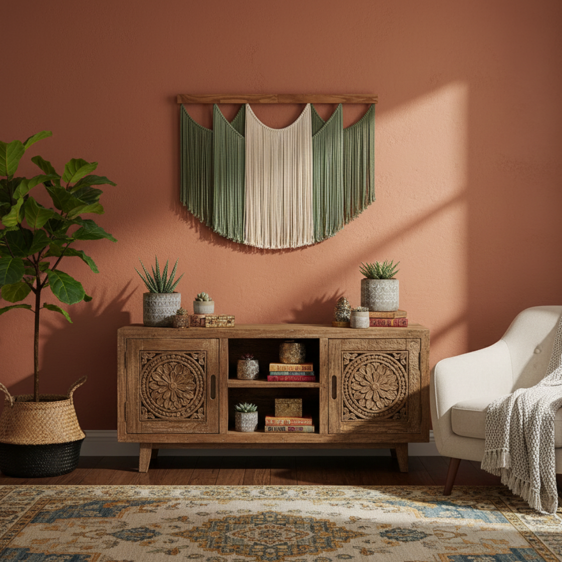 The Forest Arch Macrame Tapestry: Large Half-Circle Wall Hanging - Art Wall Melbourne