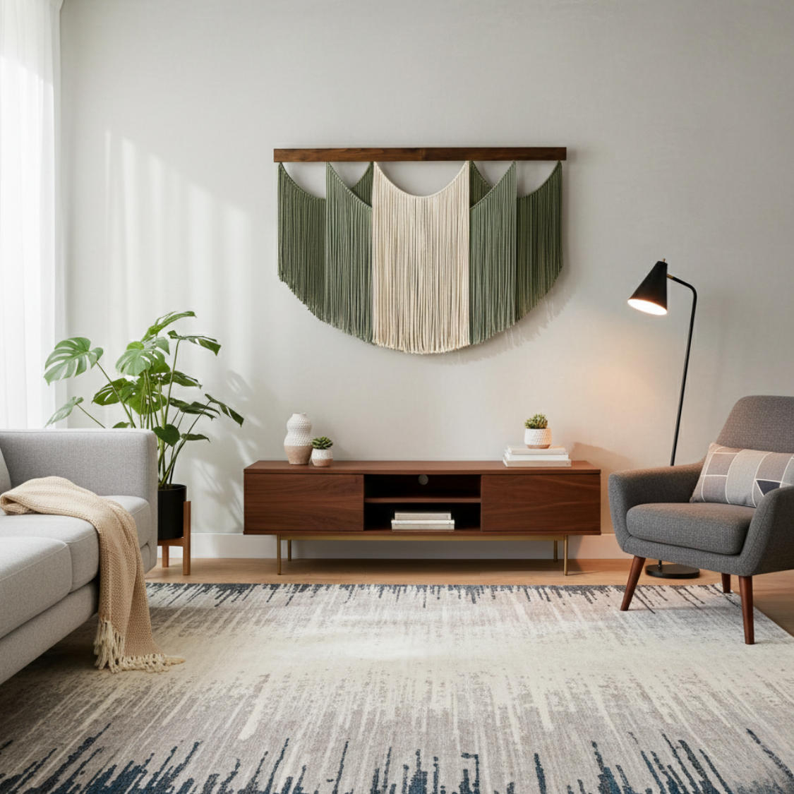 The Forest Arch Macrame Tapestry: Large Half-Circle Wall Hanging - Art Wall Melbourne