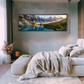 Tranquil Peaks – Panoramic Alpine Lake Canvas Print with Frame - Art Wall Melbourne