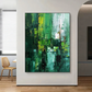 Urban Canopy – Oversized Green Oil Painting on Canvas - Art Wall Melbourne
