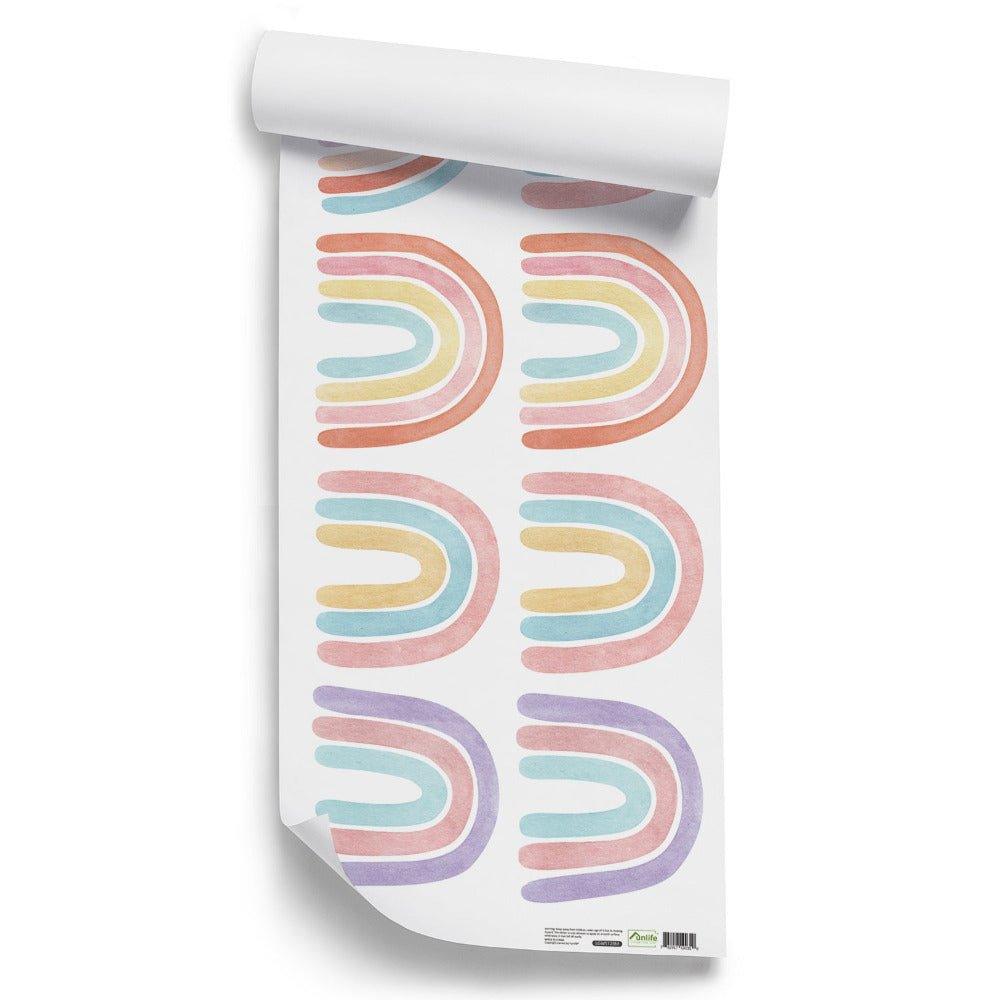10 Pcs Watercolour Rainbow Wall Stickers - Fansee Australia