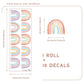 10 Pcs Watercolour Rainbow Wall Stickers - Fansee Australia