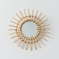 2 Pcs Set - Round Handmade Rattan Wall Mirrors - artwallmelbourne