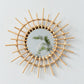 2 Pcs Set - Round Handmade Rattan Wall Mirrors - artwallmelbourne
