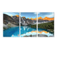 3 Piece Beautiful Mountain Lake Framed Canvas Wall Art - Fansee Australia