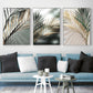 Golden Palm Leaf Plant Canvas Painting Botanical Nordic Wall Art Poster Print Scandinavian Decoration Picture Artwork Home Decor - Fansee Australia