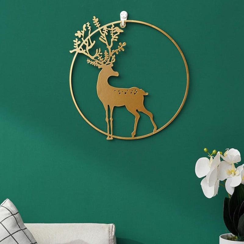 3 Pcs Set Curated Metal Deer Wall Hanging Wall Arts - Fansee Australia