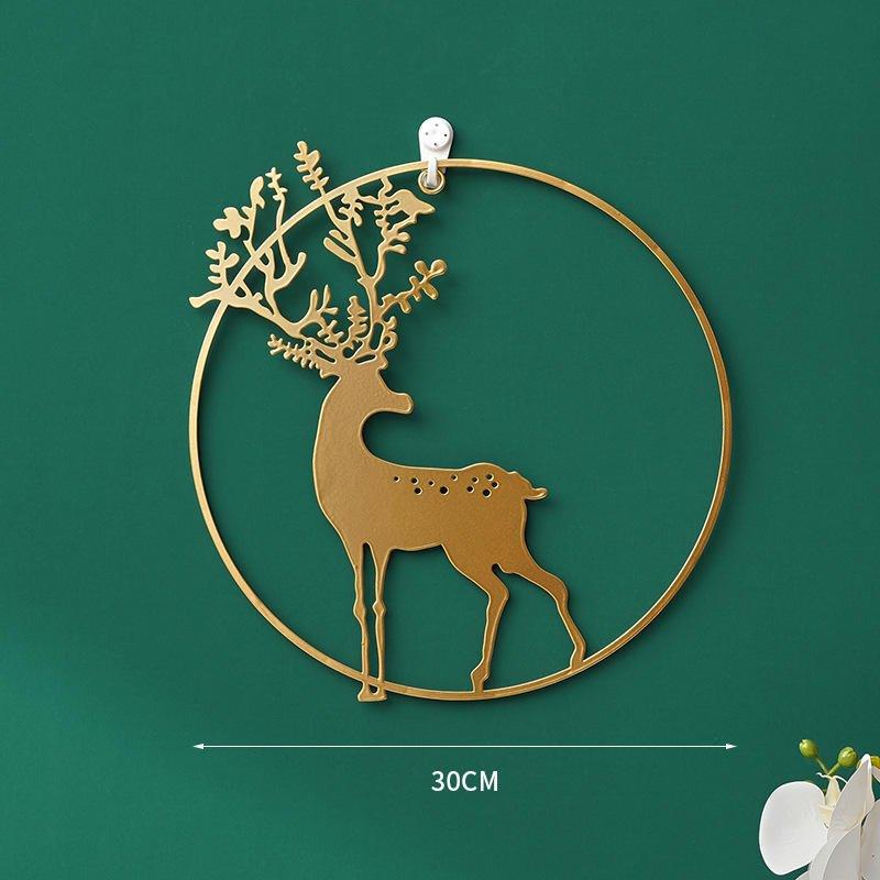 3 Pcs Set Curated Metal Deer Wall Hanging Wall Arts - Fansee Australia