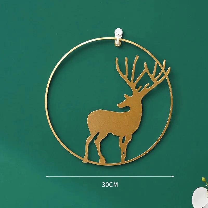 3 Pcs Set Curated Metal Deer Wall Hanging Wall Arts - Fansee Australia
