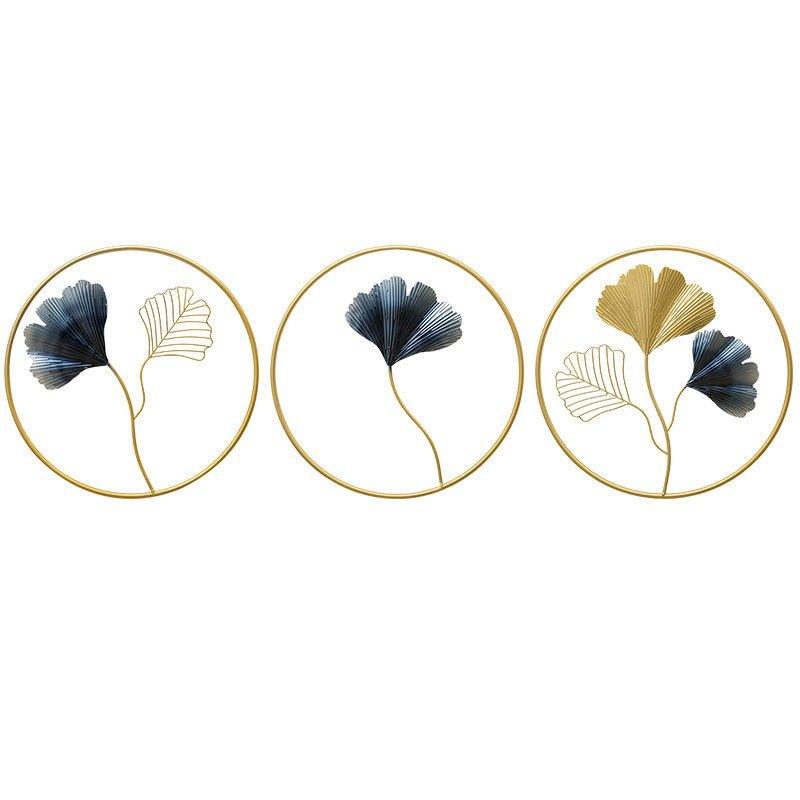 3 Pcs Set Curated Metal Leaf Wall Hanging Wall Arts - Fansee Australia