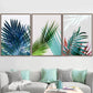 Watercolor Leaves Wall Art Canvas Painting Green Style Plant Nordic Posters and Prints Decorative Picture Modern Home Decoration - Fansee Australia