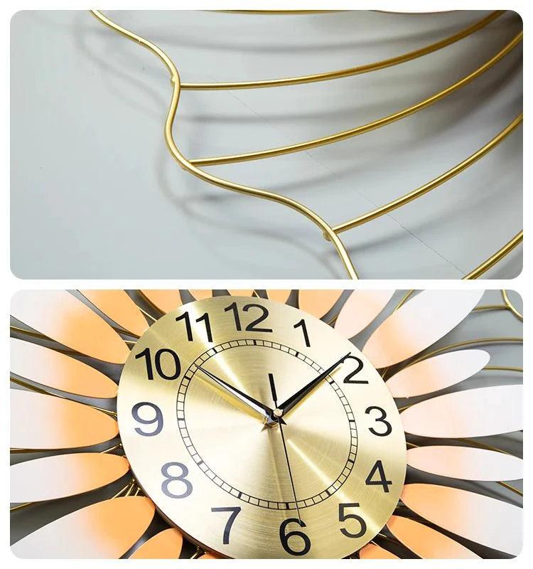 70cm Leaf Design Large Wall Clock - Fansee Australia