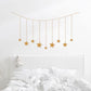 9Pcs Wood Gold Star Garland Wall Decoration Set - Fansee Australia
