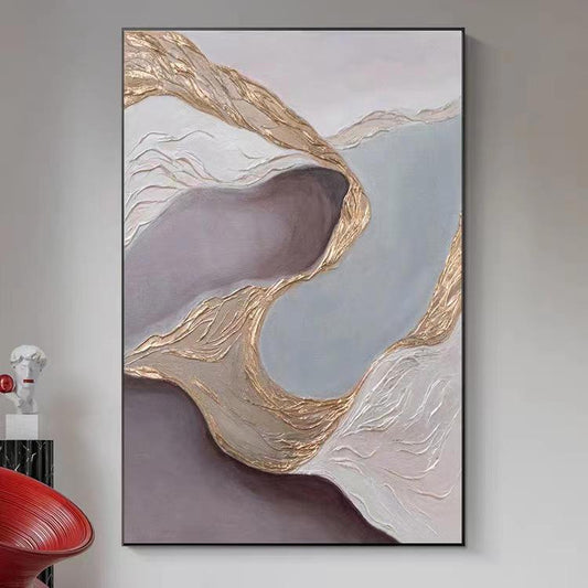 Creative Abstract Art Hand Painted Ready To Hang Oil Painting - Fansee Australia