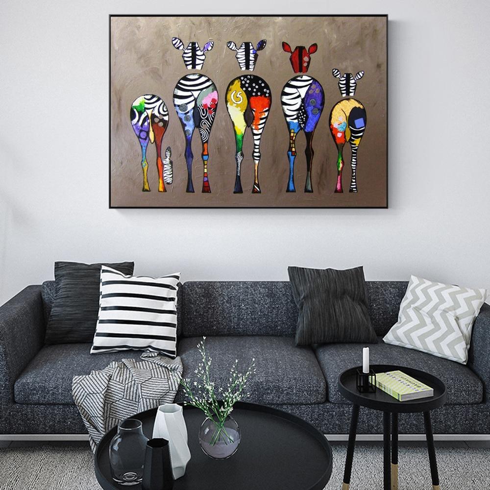 Zebra Wall Art Print (70x100cm) - Fansee Australia