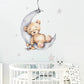 Sleeping On The Moon Wall Stickers - Fansee Australia