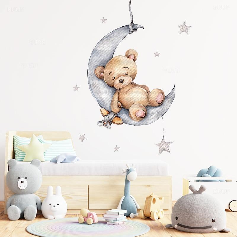 Sleeping On The Moon Wall Stickers - Fansee Australia