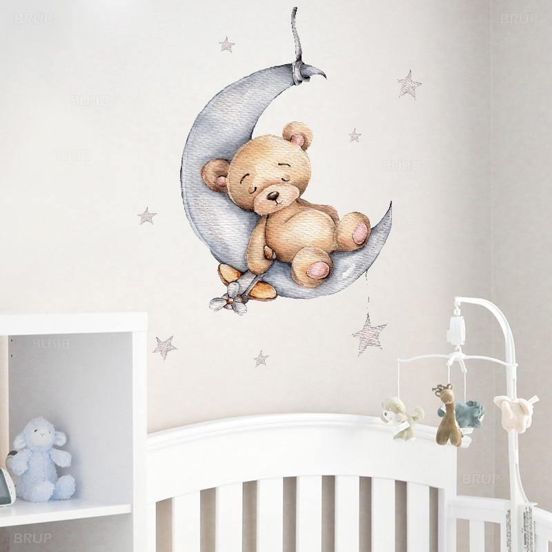 Sleeping On The Moon Wall Stickers - Fansee Australia