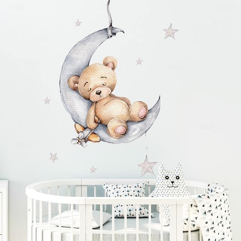 Sleeping On The Moon Wall Stickers - Fansee Australia