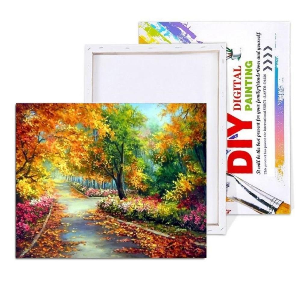 Before Winter Number Painting Kit (40x50cm Framed Canvas) - Fansee Australia