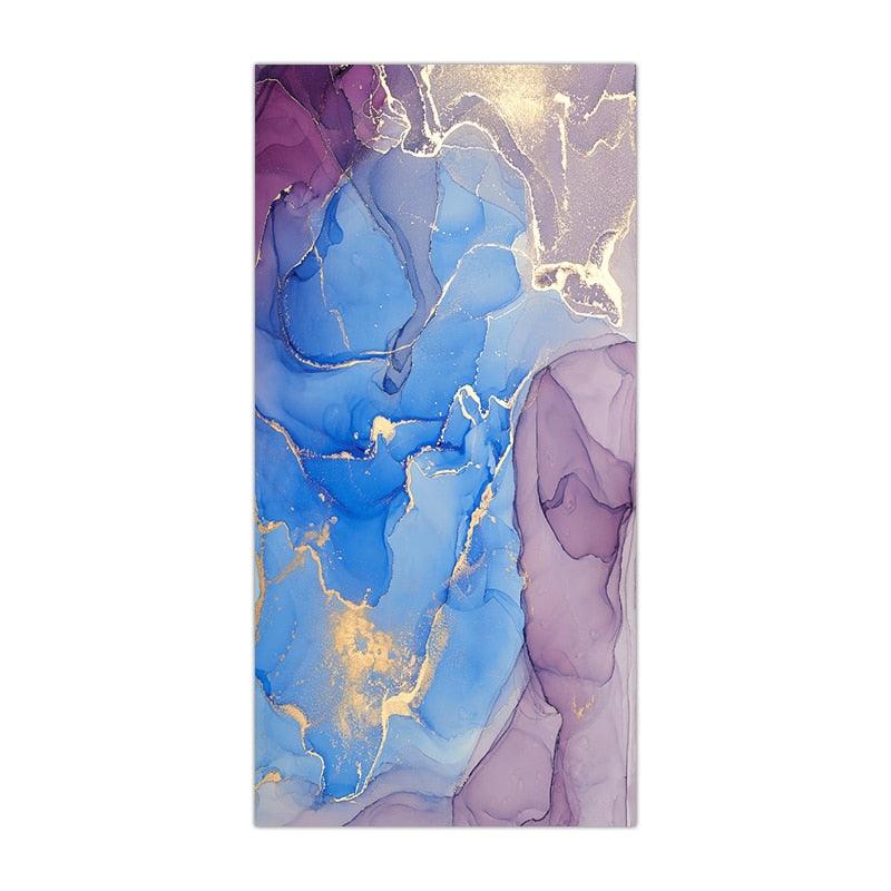 Blue Purple Abstract Canvas Prints (60x120cm) - artwallmelbourne