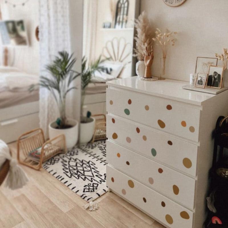 Boho Polka Dot Wall Stickers - artwallmelbourne