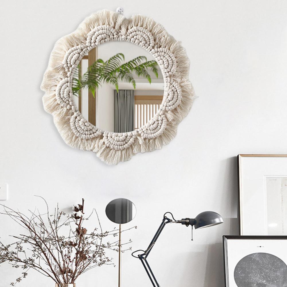 Boho Chic Macrame Round Wall Mirror - Fansee Australia