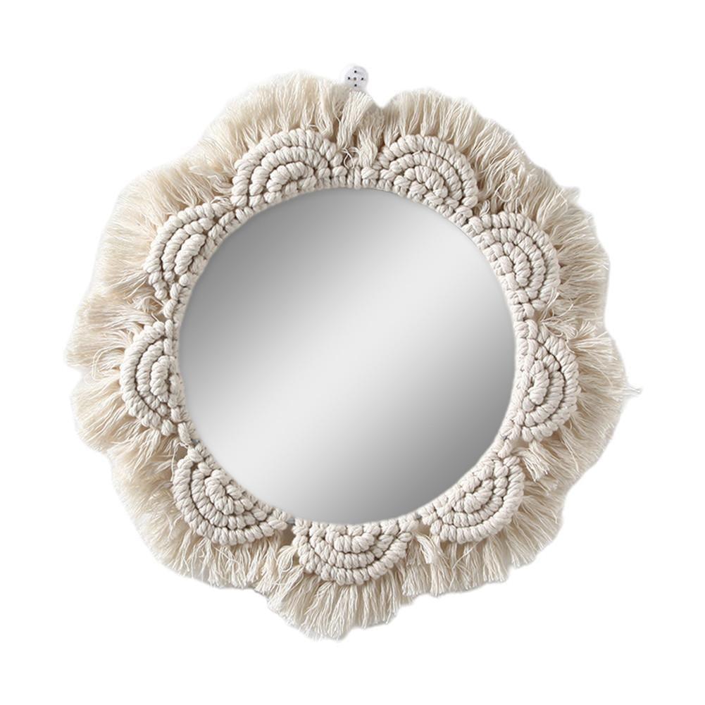 Boho Chic Macrame Round Wall Mirror - Fansee Australia